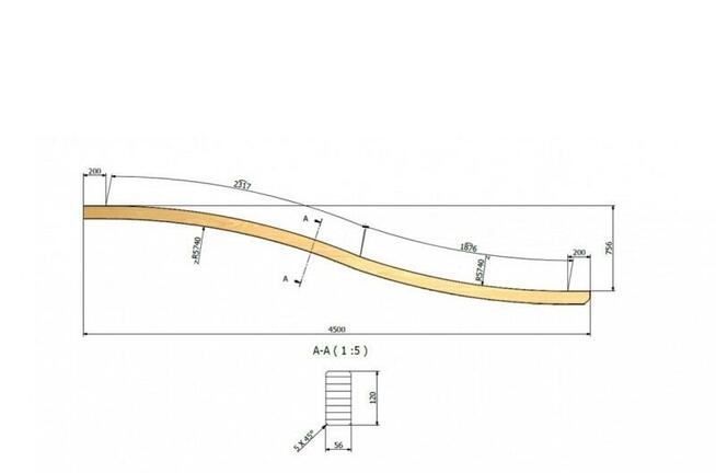 KROKIEW GIĘTA 4,5m Wiata Pergola Taras Altana Dach