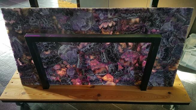 Luksusowa płyta dekoracyjna z szarych agatów Agat 120x200cm