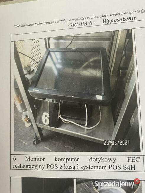 Syndyk sprzeda monitor dotykowy FEC