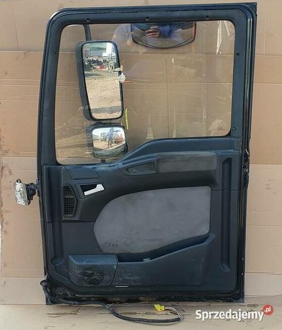MAN TGA DRZWI PRAWE KOMPLETNE TAPICERKA LUSTERKO