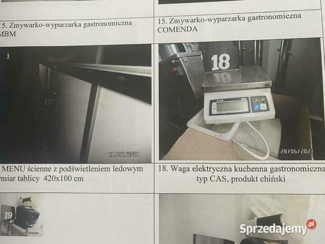Syndyk sprzeda menu ścienne - tablica podświetlana - 150 zł