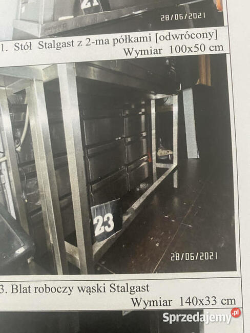 Syndyk sprzeda blat roboczy wąski