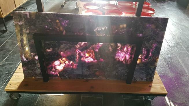 Luksusowa płyta dekoracyjna z szarych agatów Agat 120x200cm