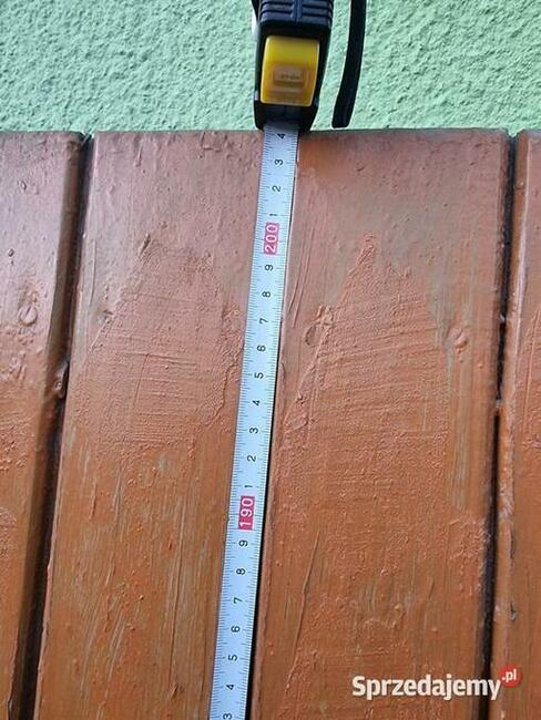 Drewniane drzwi GARAŻOWE 260 x204 zamki 3 szt standard