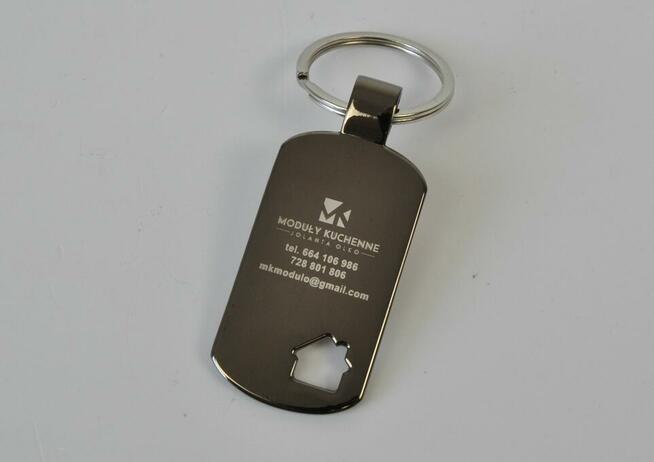 Breloki do kluczy z grawerem, logo różne rodzaje