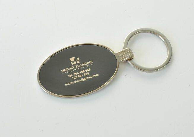 Breloki do kluczy z grawerem, logo różne rodzaje