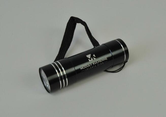 Latarka LED z logo, grawer różne kolory 50 szt.