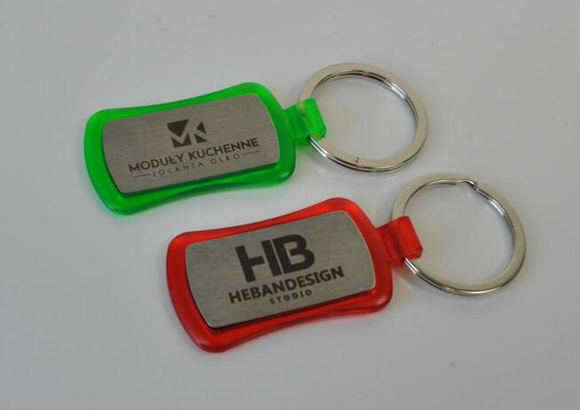 Breloki do kluczy z grawerem, logo różne rodzaje