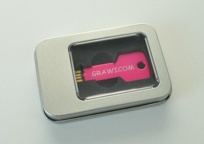 Pendrive pamięć usb z logo grawer 16 GB 50 szt. różne kolory