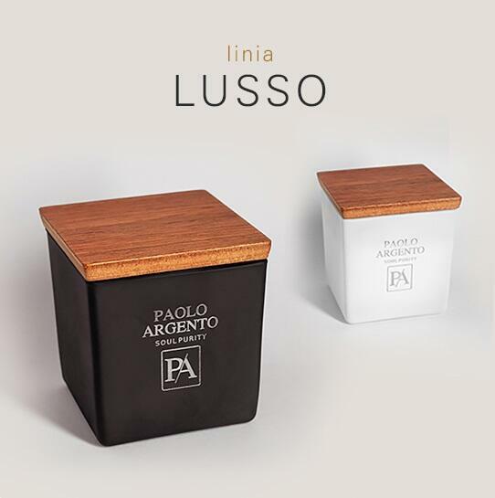 Świeca Sojowa Paolo Argento NERO Lusso Cilindro