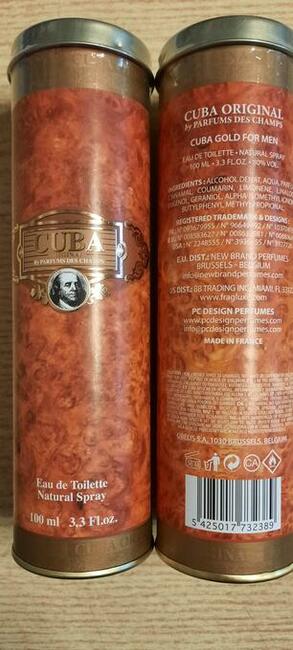 Cuba Oryginal Gold woda toaletowa-made in France 100ml