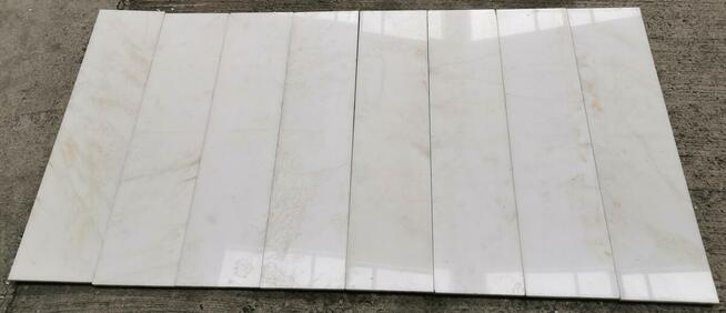 Płytki marmurowe BIANCO RHINO 80x20x2 poler