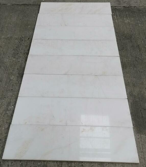 Płytki marmurowe BIANCO RHINO 80x20x2 poler