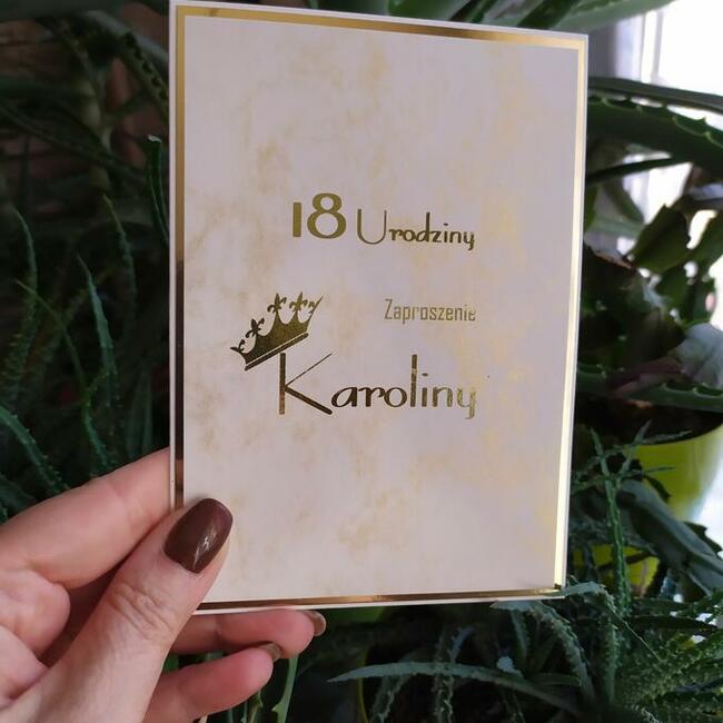 Zaproszenia na 18-ste urodziny