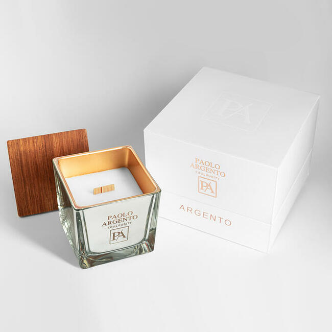 Świeca Sojowa Paolo Argento ARGENTO Lusso Cubo