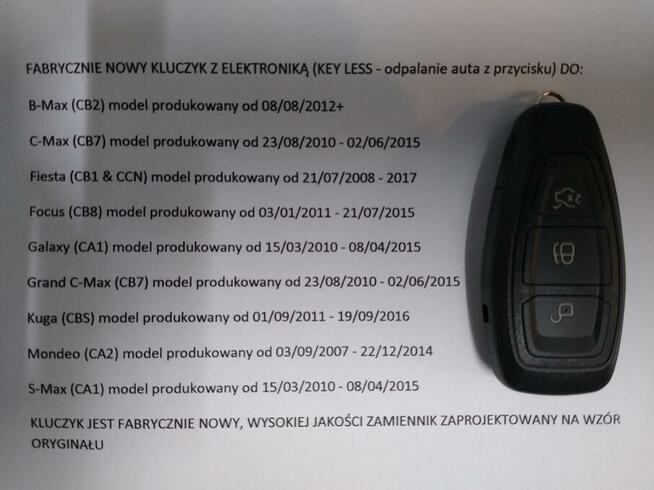 Dorobienie kluczy keyless do Forda .Mielec