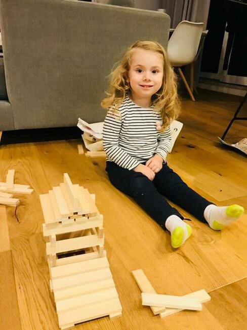 Polskie drewniane klocki Linden zestaw 100 szt. w worku. EKO