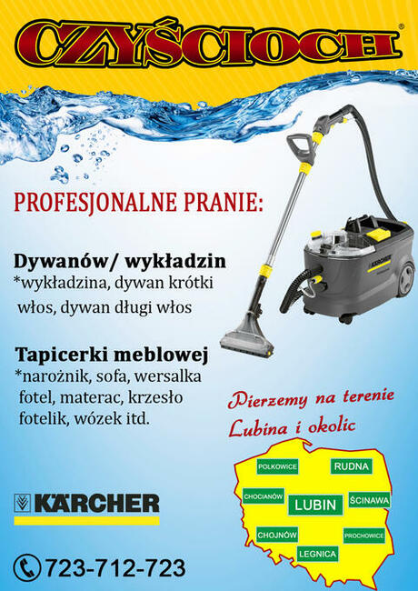 PRANIE TAPICERKI MEBLOWEJ, DYWANÓW/WYKŁADZIN NOWY CENNIK