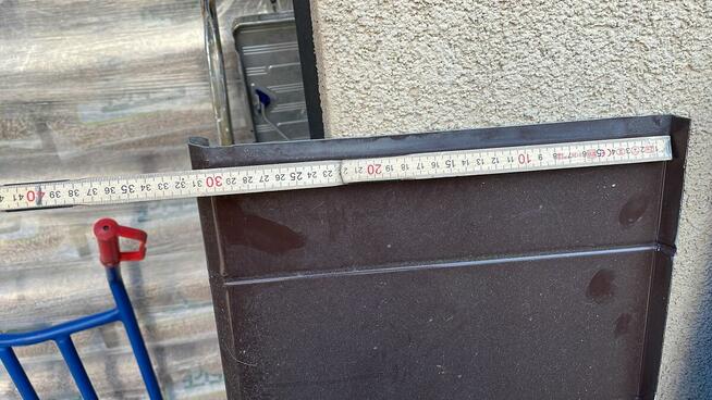 Parapety zewnętrzne ALUMINIUM wewnętrzne plastik