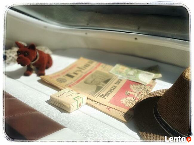 Biała Warszawa M20 1956r auto do ślubu. Samochód na wesele