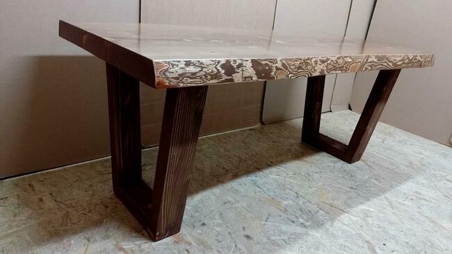 stolik kawowy z drewna stół ława drewniana loft indust vinta