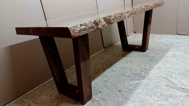 stolik kawowy z drewna stół ława drewniana loft indust vinta