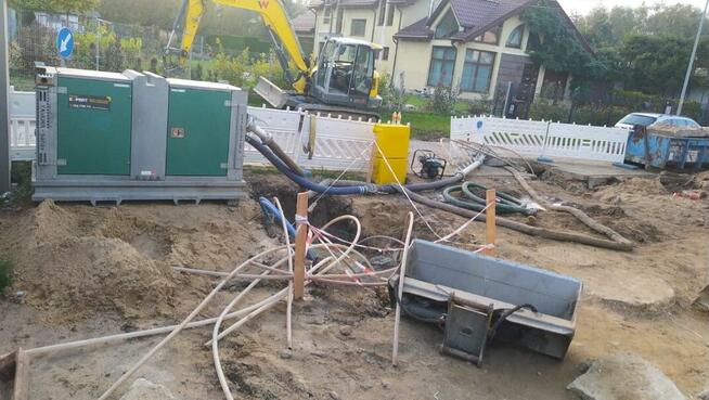 Igłofiltry wynajem obniżanie wody gruntowej pod fundamenty m