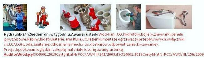 Usługi hydrauliczne. Hydraulik najlepszy w okolicy.