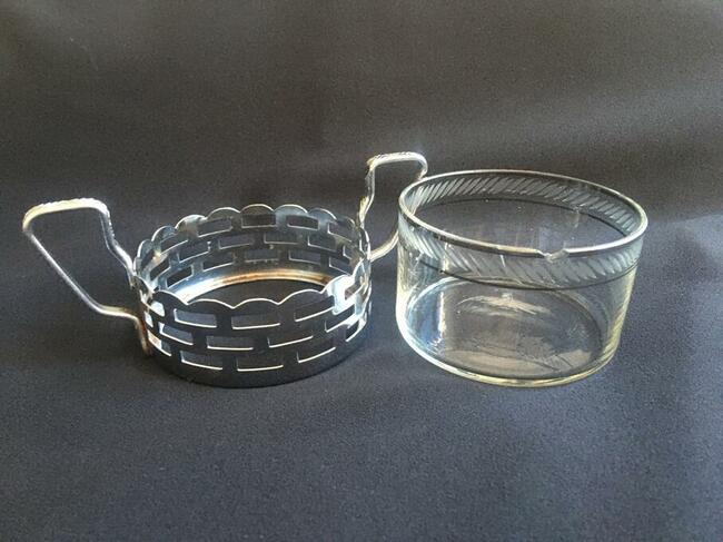 PRL koszyczki cukiernica zestaw