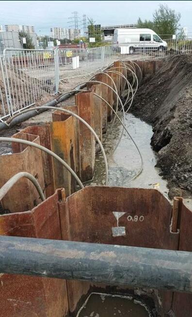 Igłofiltry wynajem obniżanie wody gruntowej pod fundamenty m