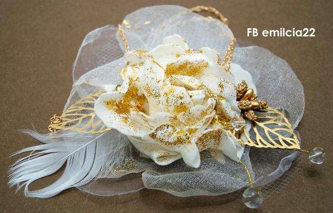 Grzebyk Ozdoba do włosów Ślub, Komunia