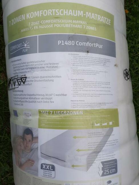 25cm materac 100x200 Comfortpur P1480 H2 H3