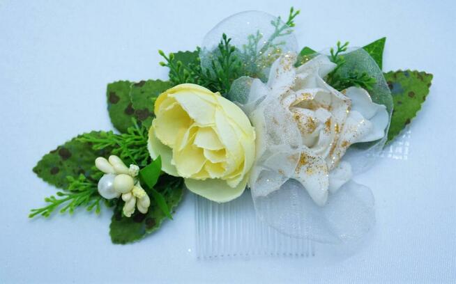 Grzebyk Ozdoba do włosów Ślub, Komunia