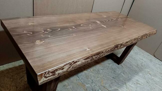 stolik kawowy z drewna stół ława drewniana loft indust vinta