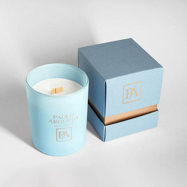 Świeca Sojowa Paolo Argento AZZURRO Casual Cilindro