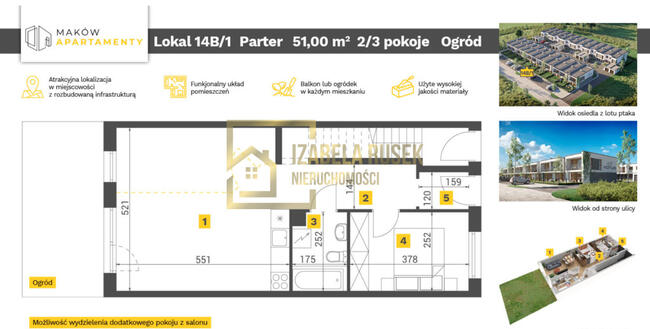 Gotowy |Słoneczny apartament | Ogród |M. postojowe