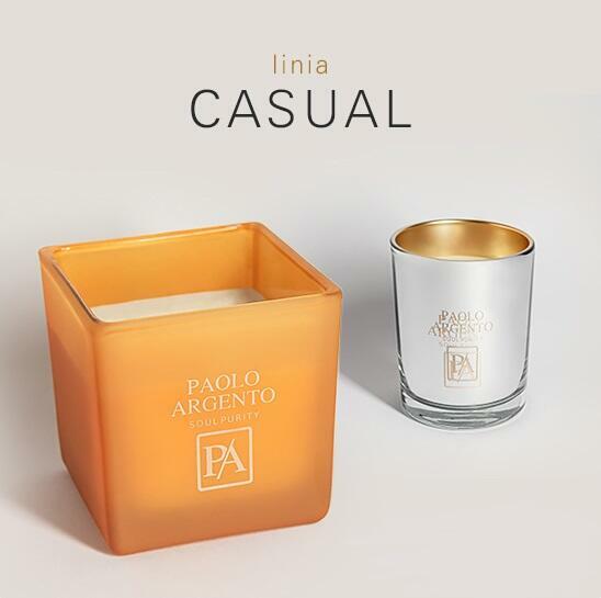 Świeca Sojowa Paolo Argento BIANCO Casual Cilindro