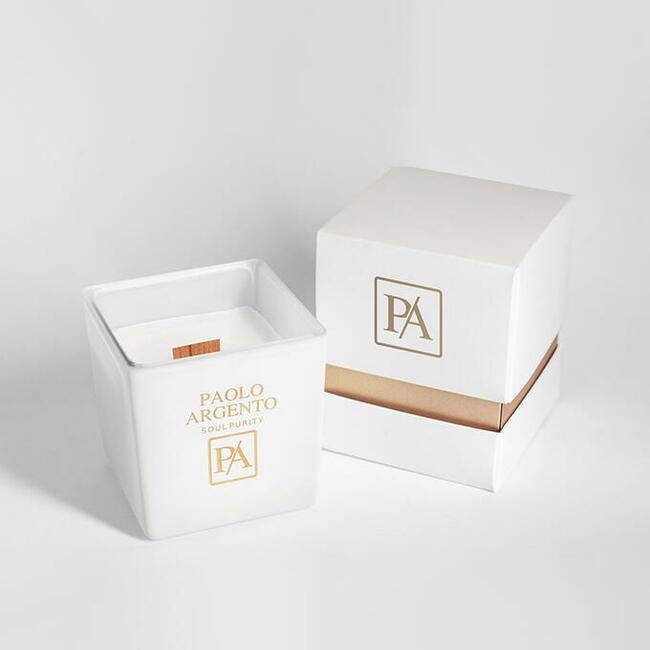Świeca Sojowa Paolo Argento BIANCO Casual Cubo