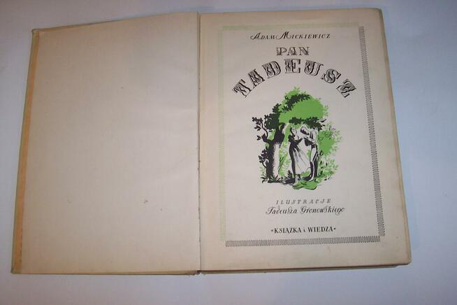 Kolekcjonerskie wydanie Pana Tadeusza z 1950