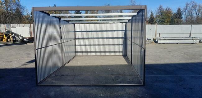 Garaż blaszany 3x5 IIgat na budowe schowek WZMOCNIONY PROFIL