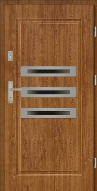 DRZWI WEJŚCIOWE drewniane i metalowe zewnętrzne z montażem