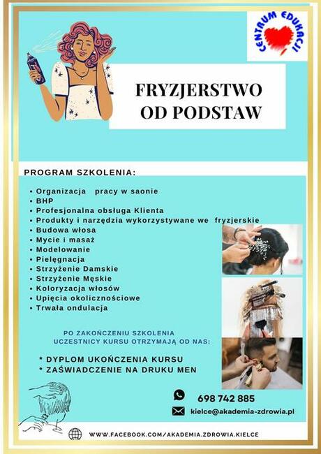 FRYZJERSTWO OD PODSTAW kurs