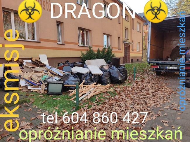 DRAGON WYWÓZ OPRÓZNIANIE mieszkan Piwnic Garazy Domów