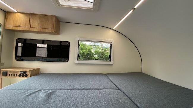 przyczepa kempingowa 2 osobowa, lekka, super dla wędkarzy