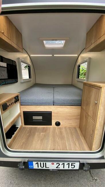 przyczepa kempingowa 2 osobowa, lekka, super dla wędkarzy