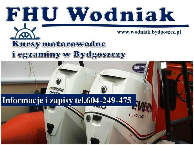 Kurs motorowodny w Bydgoszczy na patent sternika