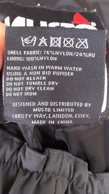 Spodnie żeglarskie Musto Performance roz. XL