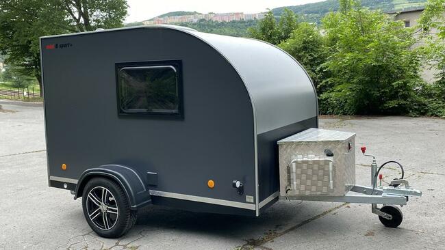 przyczepa kempingowa 2 osobowa, lekka, super dla wędkarzy