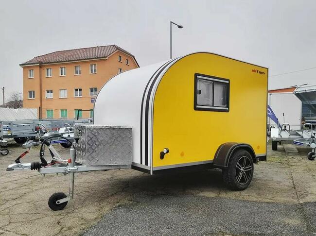 przyczepa kempingowa 2 osobowa, lekka, super dla wędkarzy