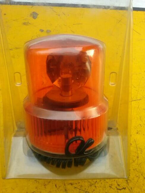 Lampa błyskowa pomarańczowa kogut, 60 zł.